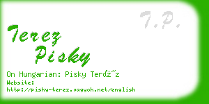 terez pisky business card